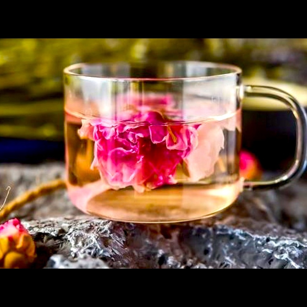 Clear Rose Tea Cups Set of Two 💖🌺🌸